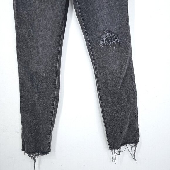 Madewell The Perfect Vintage Jean Raw Distressed Hem HIgh Rise Denim Jeans - Picture 9 of 11